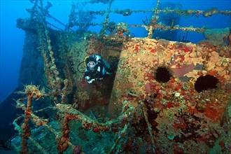 Divers at the St. George wreck