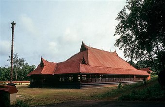 Koothambalam in Kerala Kalamandalam first modern theatre designed for Dance in Cheruthuruthy near Soranur