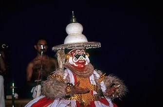 Hanuman in Kathakali Kalyana Sougandhikam story in Kerala Kalamandalam