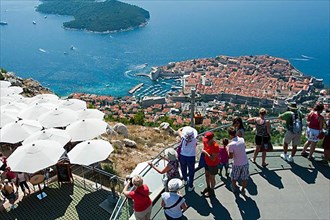 View of the old town from the upper cable car station