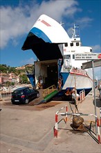 Ferry in port