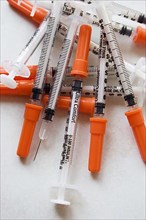 Insulin syringes for diabetic domestic cats
