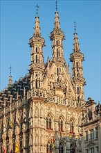 The Gothic town hall in the Brabantine late Gothic style at the Grote Markt