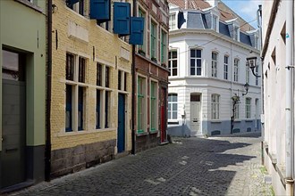 Alley with medieval houses in the Patershol district