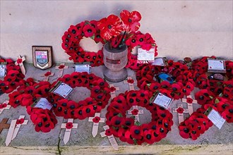 Poppy tributes at Thiepval Memorial to the Missing of the Somme 07