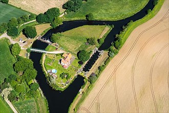 Aerial view of the Wittorf lock