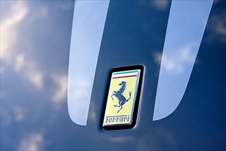 Ferrari horse emblem on the front of the 430 Scuderia
