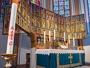 Altar in the main Protestant church of St. Johannis