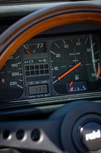 Speedometer of a vintage VW Golf