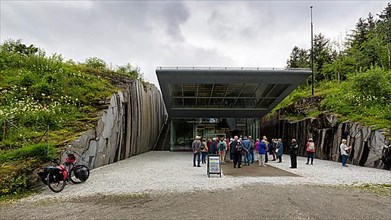 Visitors in front of the Petter Dass Museum