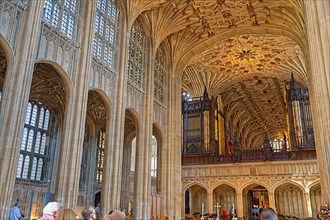 St Georges Chapel Interior Windsor Castle London England