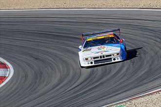 Historic race car BMW M1 at car race for classic cars Youngtimer Classic Cars 24-hour race 24h race