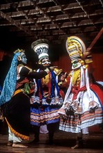 Kathakali story play major form of classical Indian dance in Kerala Kalamandalam