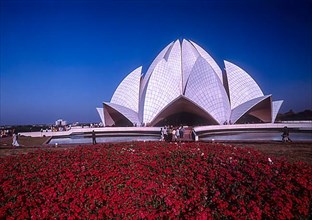 The Lotus temple Bahai house of Worship in New Delhi
