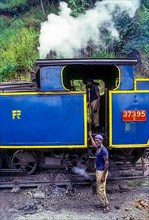 The Nilgiri Mountain Railway train steam engine in Nilgiris Tamilnadu