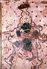 18th Century Murals fresco painting in Krishnapuram palace at Kayamkulam