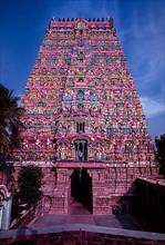 Sarangapani temple Rajagopuram the main gateway has eleven tiers and has a height of 173 ft 53 m in Kumbakonam