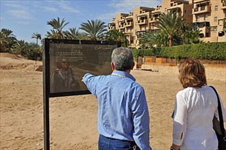 Information board at excavation site of Ayla