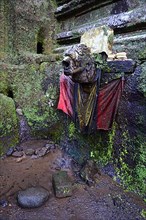 Gargoyle draped with cloths