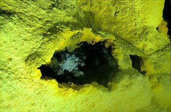 Sulphur crystals