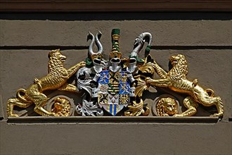 Coat of arms on the historic town hall