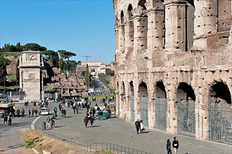 Exterior wall of Colosseum