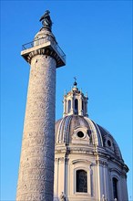 Trajan's Column with Statue of St. Peter