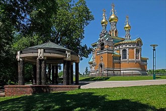 Mathildenhoehe and Russian Chapel