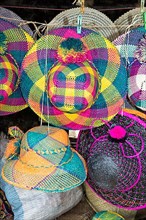 Hats at a market stall