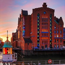 International Maritime Museum Hamburg at sunrise