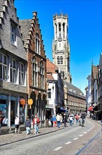 Medieval Belfry and street view