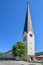 St. Anton Parish Church in Balderschwang in the Balderschwanger Valley