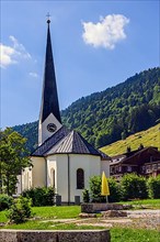 St. Anton Parish Church in Balderschwang in the Balderschwanger Valley