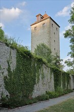 Schurkenturm with historic town fortifications at Hohenberg Castle in Horb im Neckar