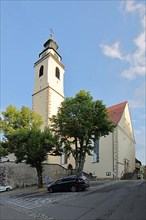 Gothic collegiate church as landmark of Horb am Neckar