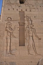 Hathor and Horus
