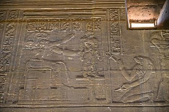 Bas-relief with ritual scenes in the Isis temple
