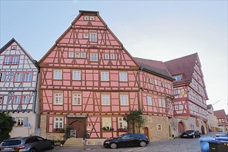 Haus Hoeckl and Hotel Sonne built 15th century in Bad Wimpfen