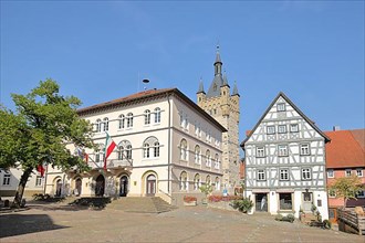 Town Hall with Blue Tower in Bad Wimpfen