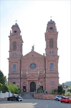 Landmark St. John Nepomuk built in 1886 in Eberbach