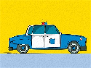 Pixel art police car