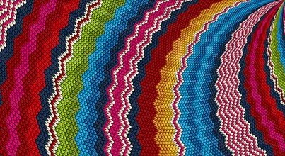 Mexican rug background. Serape stripes in various colors