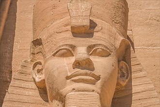 Statue Pharaoh Ramses II Rock Temple Abu Simbel