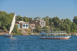 Excursion boat on the Nile at Aswan