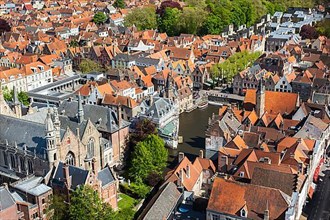 Aerial view of Bruges
