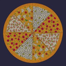 Mossaic tiles pizza pie