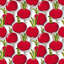 Radishes repeating pattern