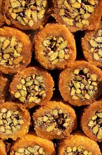 Pastry with pistachio from turkish cuisine