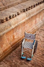 Public wheelchair in Brihadishwarar Temple