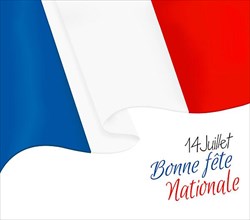 France. 14 july. Independence day card